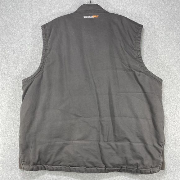 Timberland Pro Rain Repel ThermoLite Vest Men’s XXL Gray Insulated Workwear - Picture 5 of 13